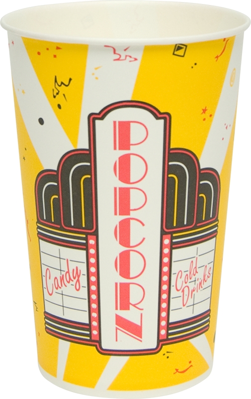 Single Poly Paper Popcorn Bucket By Solo - Solo Cup Company Double Wrapped Paper Buckets - 46 (505x800), Png Download