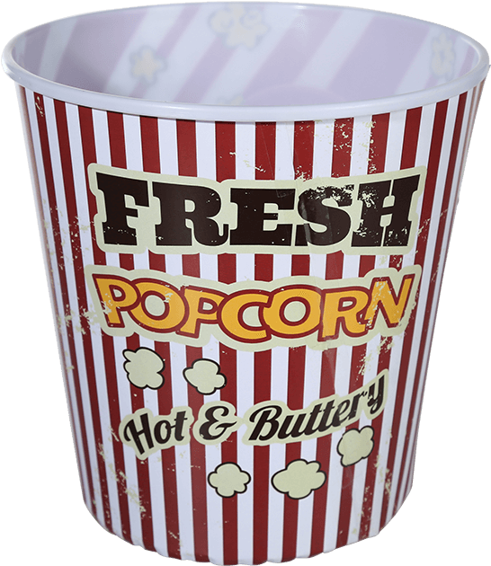Seau À Pop-corn Vintage (945x709), Png Download