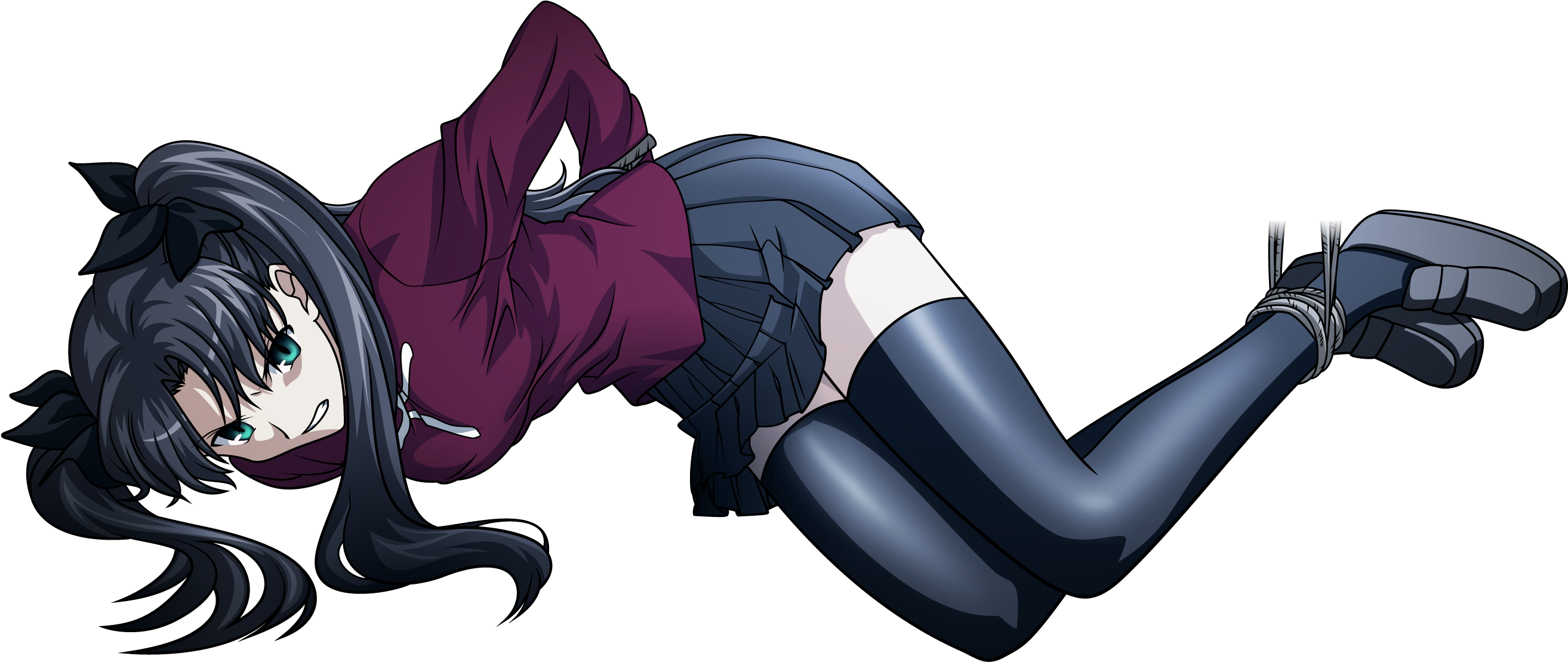 Rin Tohsaka - Rin Tohsaka Transparent (2700x1200), Png Download