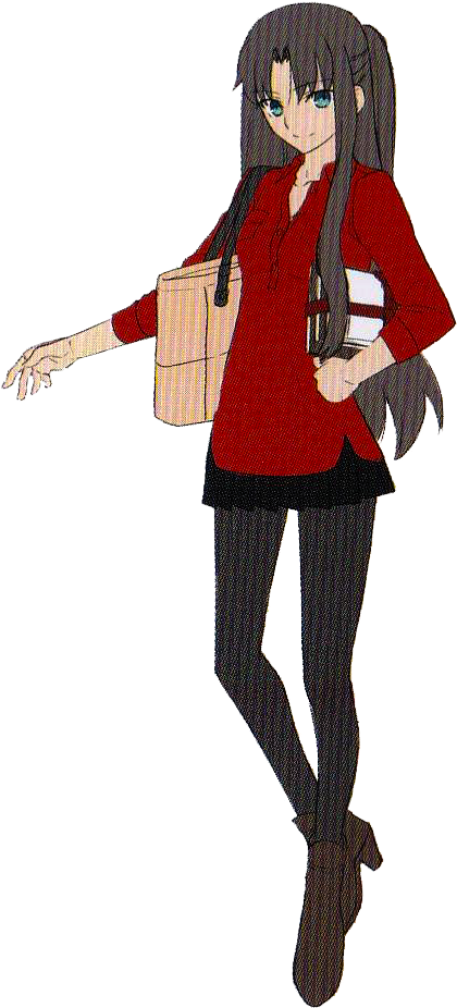 Rin Tohsaka 19 - Rin Tohsaka 19 Years Old (450x943), Png Download
