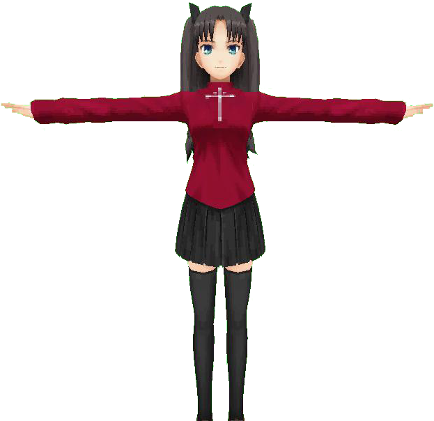 Rin Tohsaka Gta Sa (984x624), Png Download