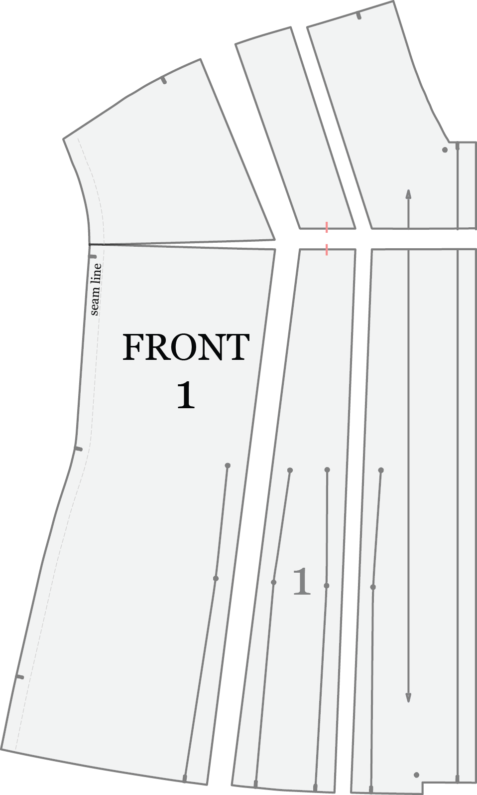 Cut Along The Adjustment Lines Leaving A Hinge At The - Pattern (958x1595), Png Download