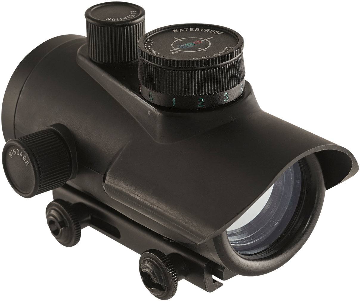 Axeon 2218640 Dot Optics Red Dot Scope 1x 30mm Obj - Axeon 3x Zoom 1x30mm Red Dot Sight Black 2218640 (1280x1043), Png Download