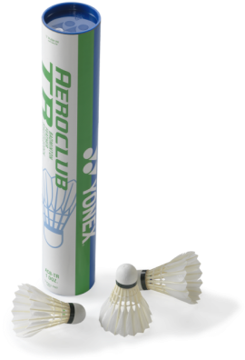 Shuttlecock Yonex Aeroclub Tr, Per Dozen - Yonex Aeroclub Tr Badminton Shuttlecocks Tube Of 12 (500x500), Png Download