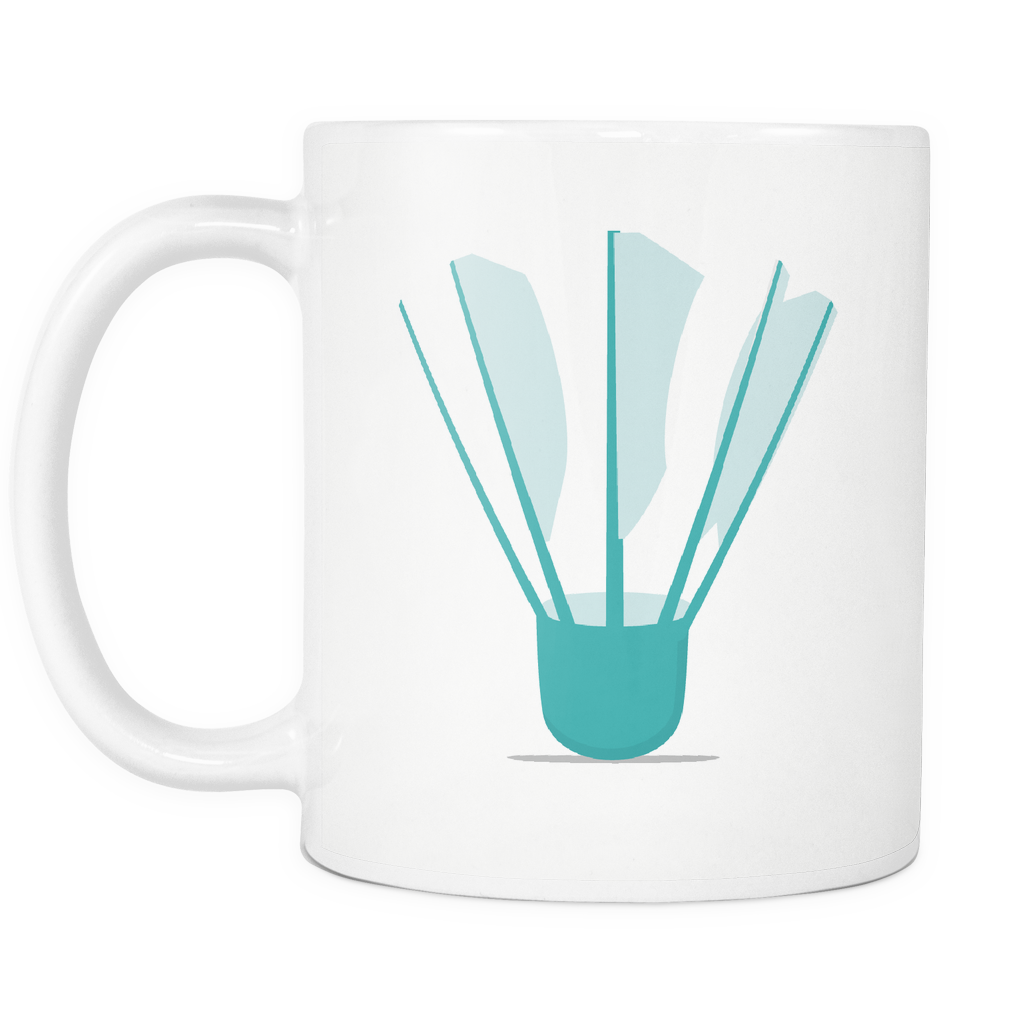 Mug Badminton Shuttlecock Drinkware Buy Now - Coffee Cup (1024x1024), Png Download