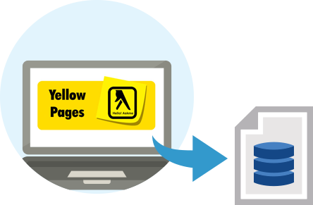 Data Extraction From Yellowpages Websites - Yellow Pages (444x291), Png Download
