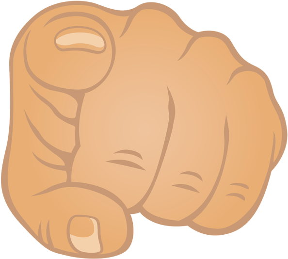 Indicating Hand Png Clip Art Image - Indicating Hand (600x548), Png Download