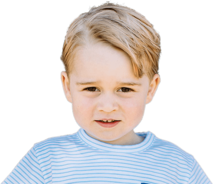 Prince George Portrait Transparent Png Sticker - Boy (1280x720), Png Download