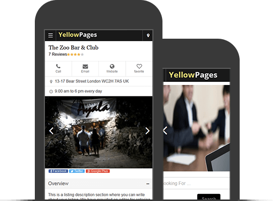 You Can Activate This On Your Yellow Pages Website - Readymade Mobile App Yellow Pages (541x400), Png Download