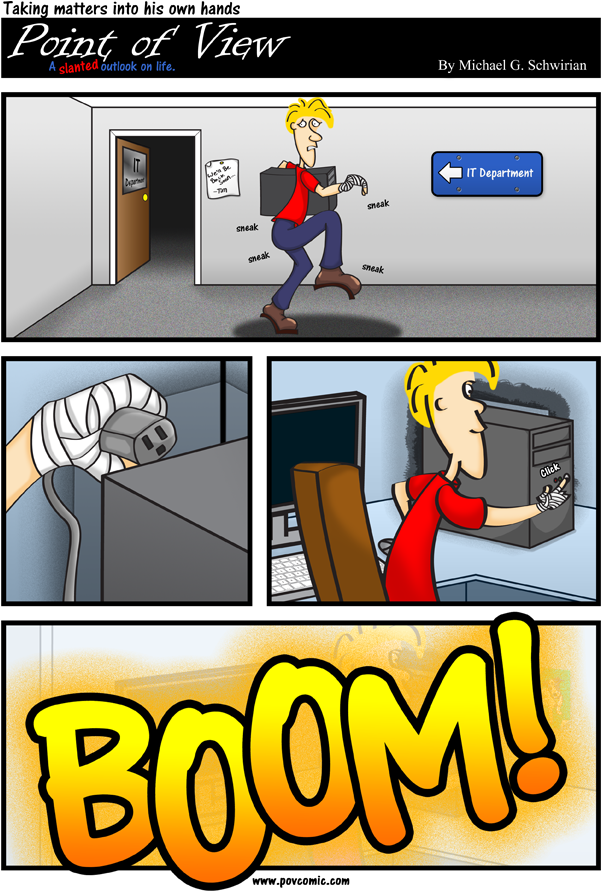 Point Of View Comic - Cartoon (650x900), Png Download