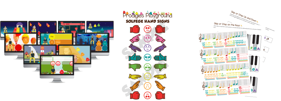 The Starter Program Features Lessons From Preschool - Music (1200x431), Png Download