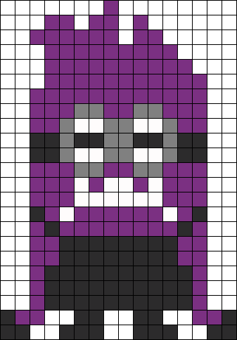 Evil Minion Despiciable Me Perler Bead Pattern / Bead - Minion Bead Pattern (337x484), Png Download