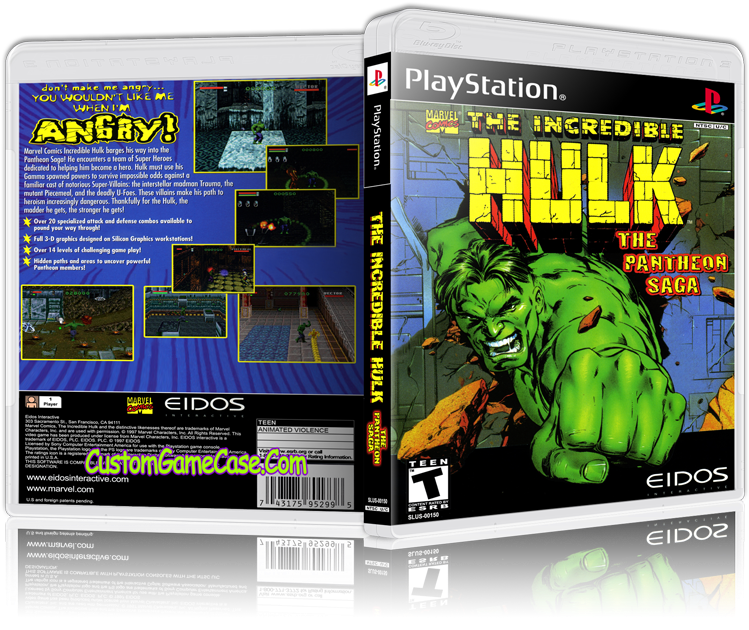 Incredible Hulk The Pantheon Saga - Incredible Hulk Sega Saturn Sat (500x394), Png Download