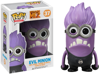 Funko Pop Movies Despicable Me Purple Minion - Evil Minion Pop (380x380), Png Download