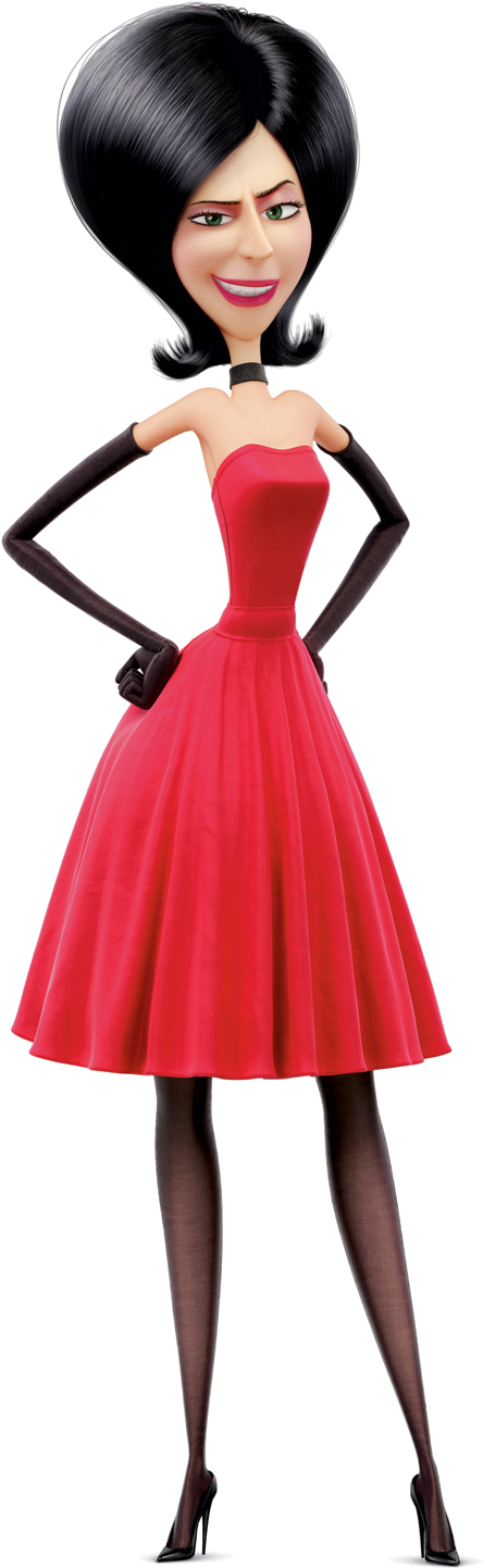 Scarlet Overkill Transparent - Gru And Scarlet Overkill (1000x1546), Png Download