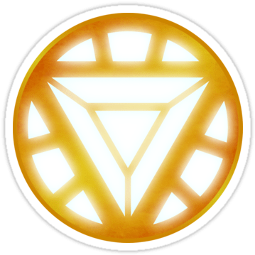 Iron Man Stickers For Iphone - Circle (375x360), Png Download