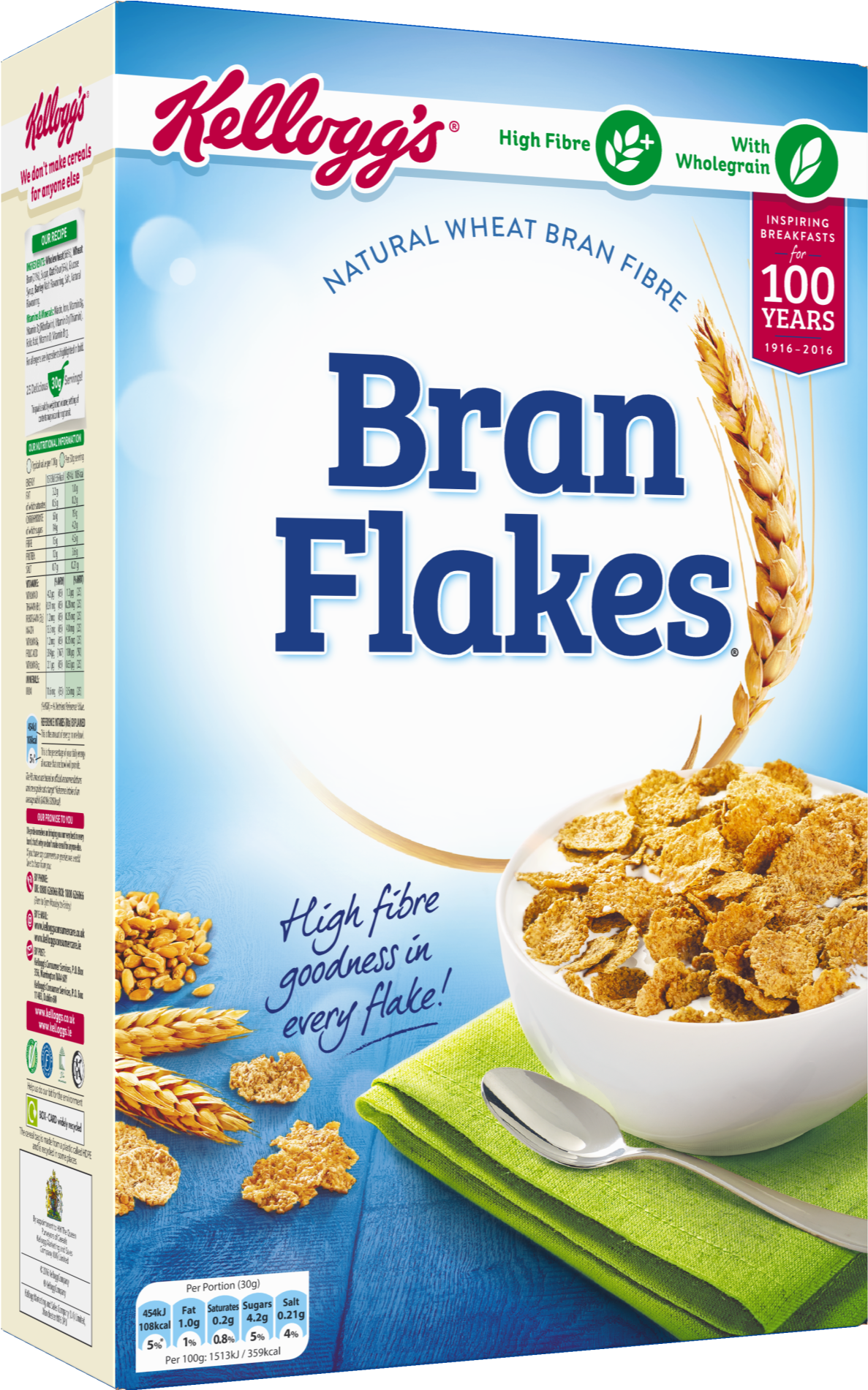 Kellogg's Bran Flakes 750g (2000x2000), Png Download