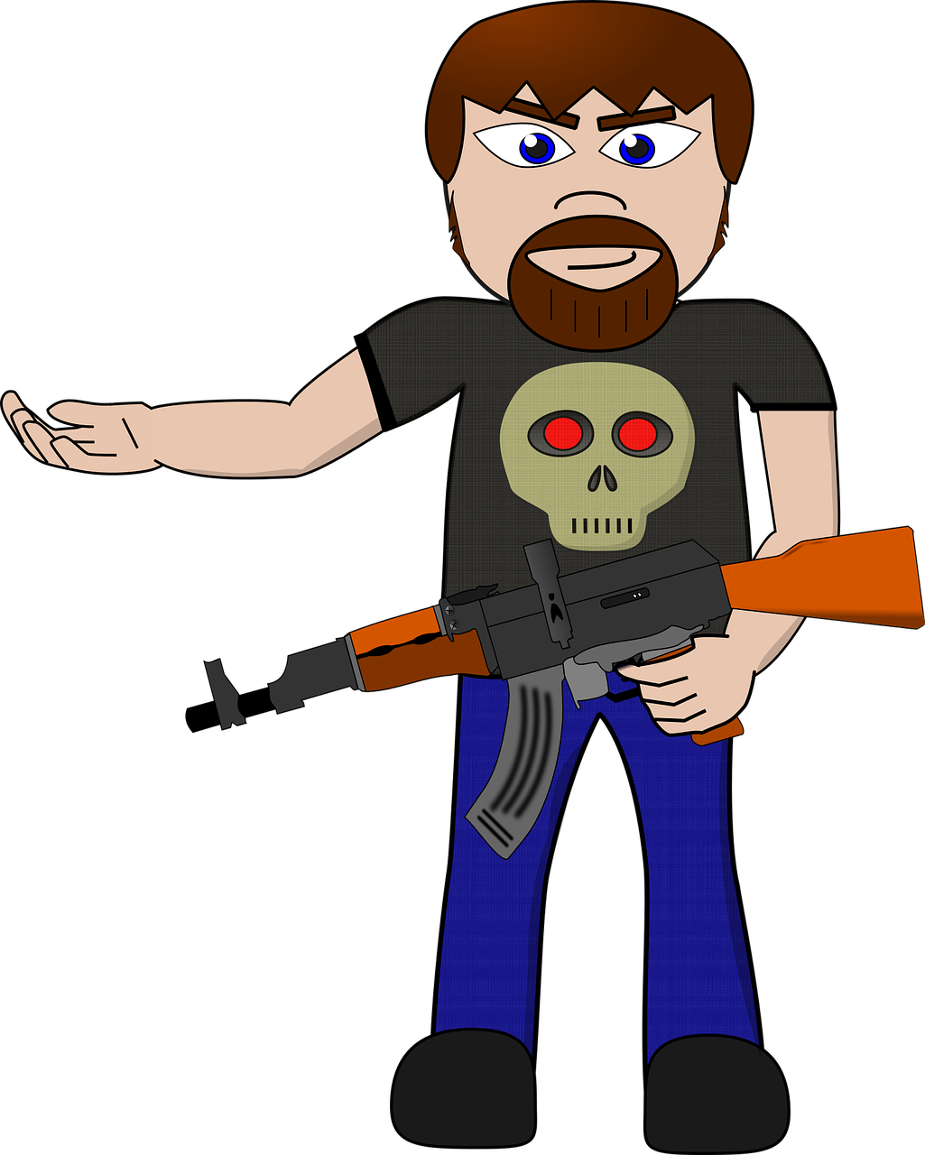 Arms,bad,comic Head,evil, - Whatsapp Status Cartoon Png (1025x1280), Png Download