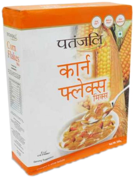 Patanjali Corn Flakes Mix, 250g (640x640), Png Download