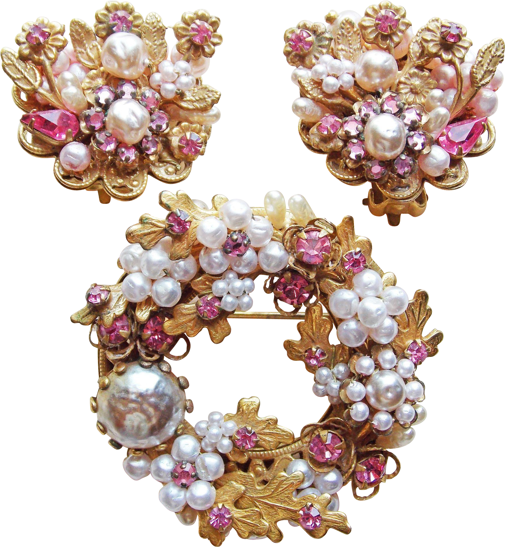 Fabulous Original By Robert Signed Vintage Brooch Set - Jewellery (1912x1912), Png Download