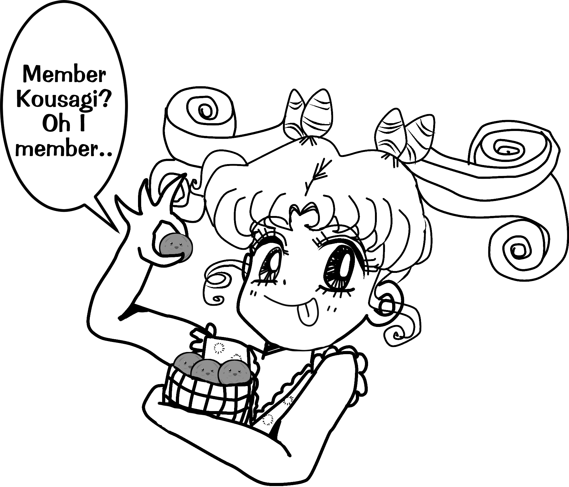 Princess Serenity Leans On Tuxedo Mask - Drawing (1818x1558), Png Download