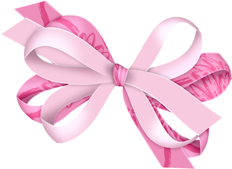 Lazos Rosas De Tela De Rosa Y Morado - Lazos De Tela Png (500x398), Png Download