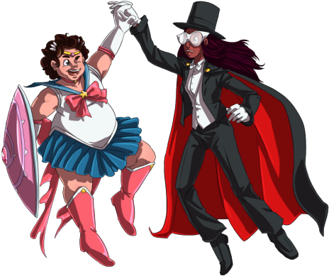 Tuxedo Mask Rose - Illustration (500x422), Png Download