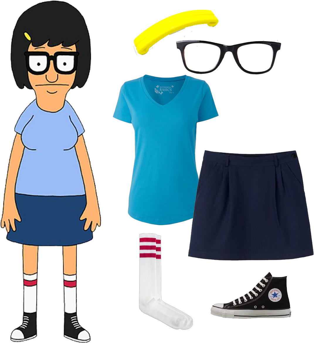 Tina Belcher From Bob's Burgers - Tina Bobs Burgers Halloween Costume (1215x1230), Png Download