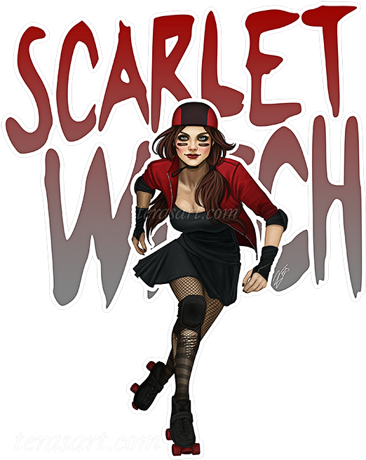 Wanda Maximoff / Scarlet Witch - Peter Parker Fan Art (540x675), Png Download