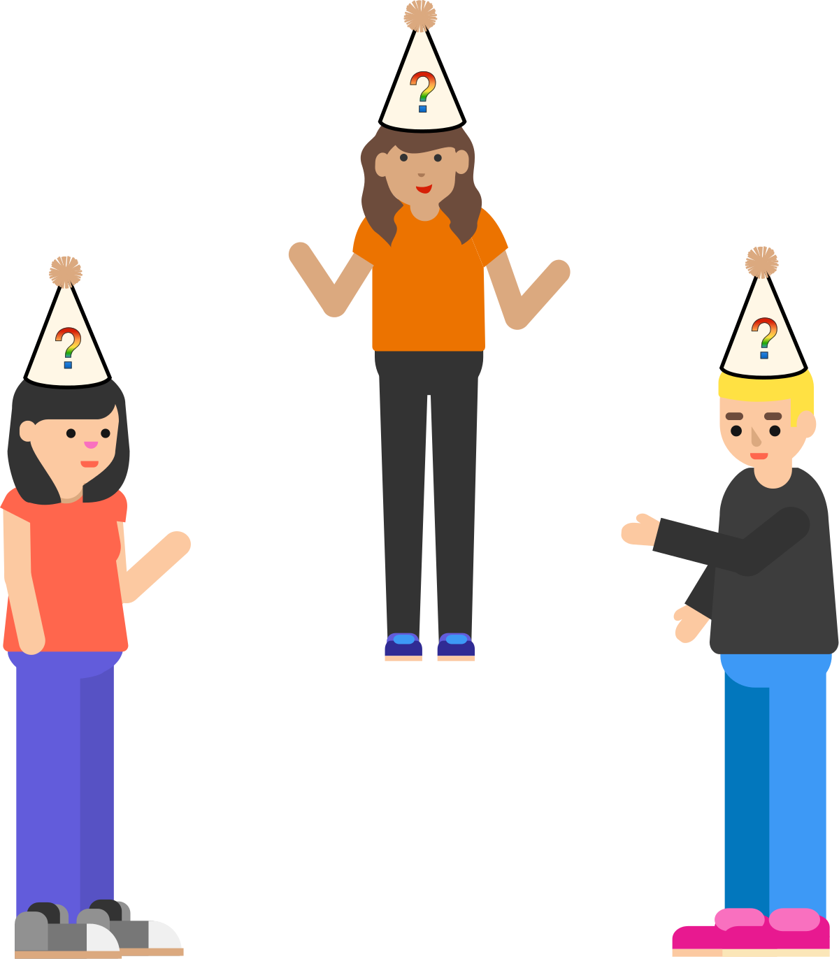 Suppose Iris, Jana And Karim Are Playing A Game - Cartoon (1200x1372), Png Download