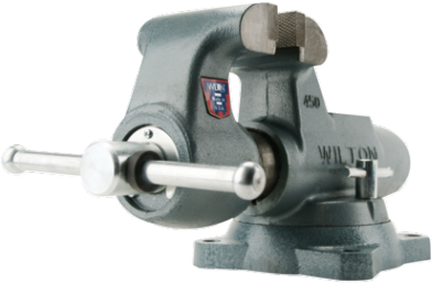 Wilton Machinist 3 1/2” Jaw Round Channel Vise With - Free Standing Bench Vise (438x438), Png Download