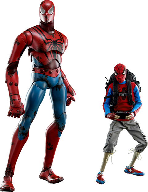 Marvel Sixth Scale Figure Peter Parker And Spider-man - 3a Peter Parker Spider Man (480x622), Png Download