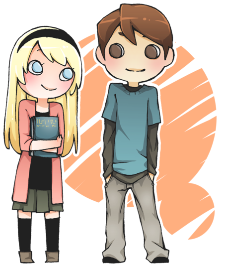 Peter Parker And Gwen Stacy - Peter Parker Y Gwen Stacy Dibujo (500x569), Png Download