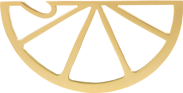 Lime Wedge Bottle Opener - Emblem (600x305), Png Download