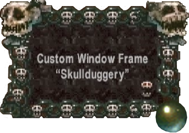 Just Like It Sounds, It's A Border Made Out Of Skulls - Pc Game (626x439), Png Download