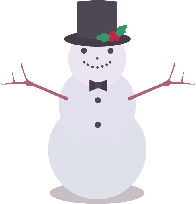 Drawn Snowman Snowman Hat - Snowman (688x715), Png Download