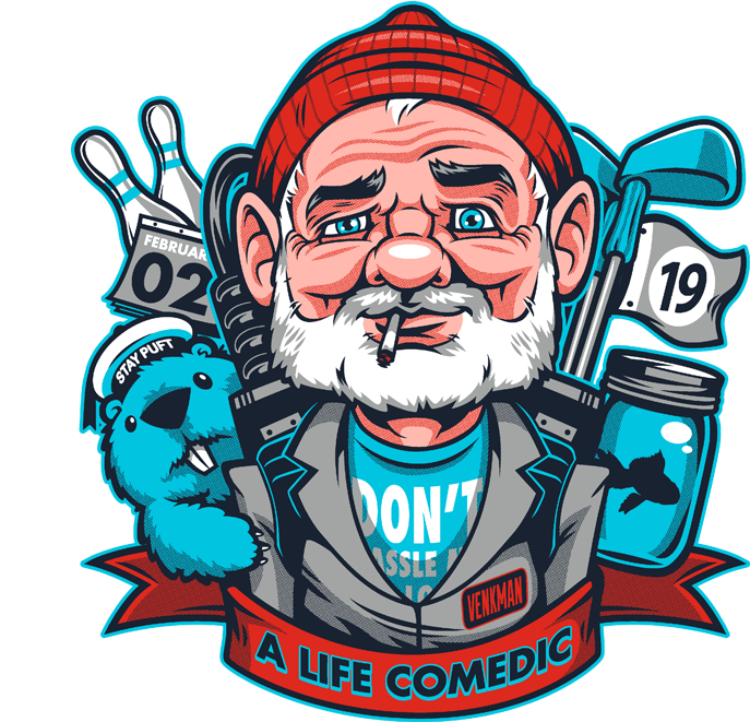 B Mco A Life Comedic Nvy V=1522373520 - T-shirt (770x680), Png Download