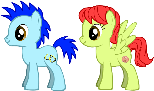Lucky Horseshoe And Lucky Penny - Sweetie Belle Pony Creator (514x308), Png Download