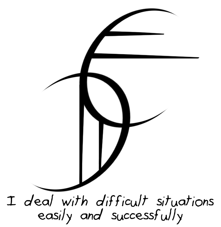 “i Deal With Difficult Situations Easily And - Sigil Athenaeum (750x750), Png Download