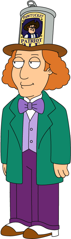 Fg Pawtucketpat - Willy Wonka On Family Guy (612x923), Png Download