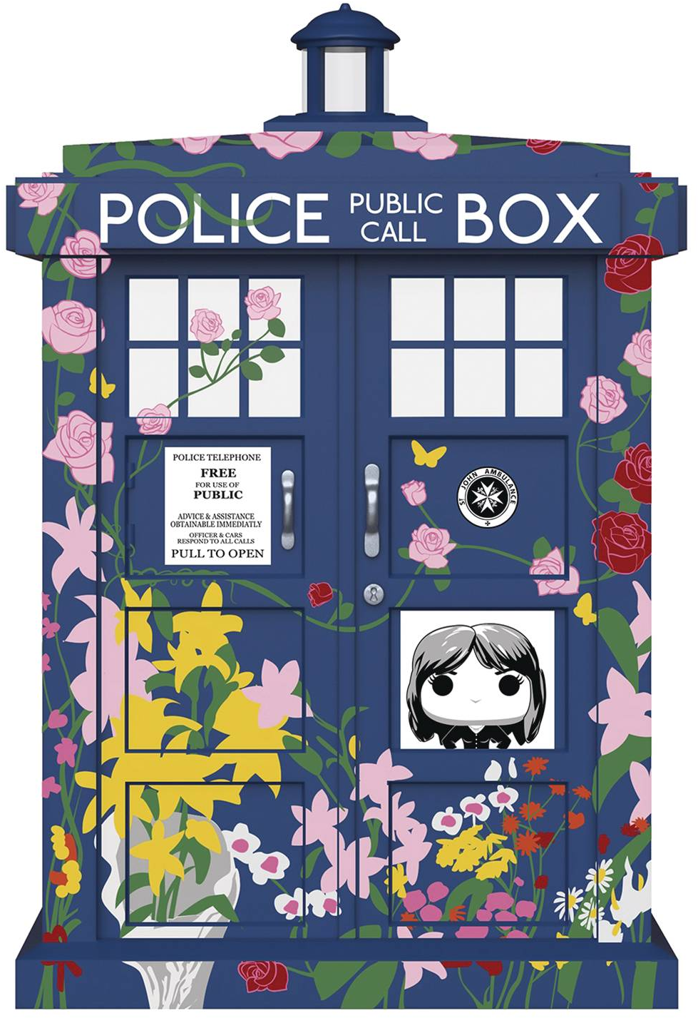Pop Doctor Who Clara Memorial Tardis 6in Vinyl Fig - Clara Memorial Tardis Pop (1054x1500), Png Download