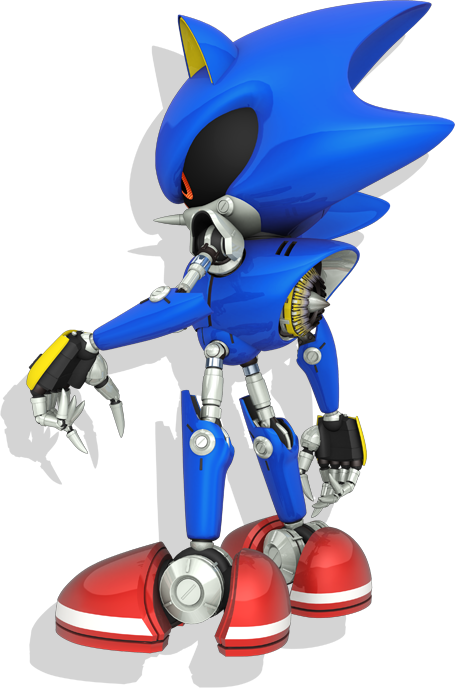 Metalsonic - Classic Metal Sonic (455x688), Png Download