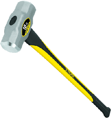 Truper 36 In Fiberglass 10 Lb Sledge Hammer - Handle (700x700), Png Download