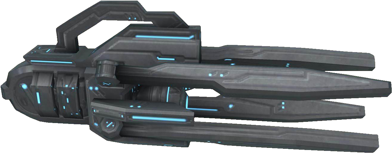 Halo 3 Automated Turret - Halo 3 Forerunner Weapons (1380x596), Png Download