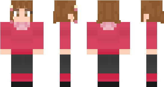 Minecraft Skin Kyubey - Minecraft (600x348), Png Download