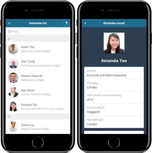 Full Access To A Searchable Attendee List, With Filters - Business (826x521), Png Download