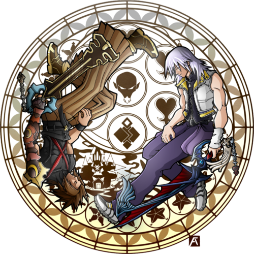 Kingdom Hearts, Terra, And Riku Image - Riku Dive To The Heart (500x500), Png Download