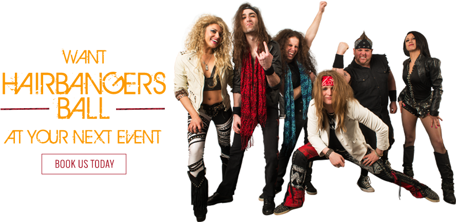 Rock Band Png Image - Hair Bangers Ball (1003x527), Png Download