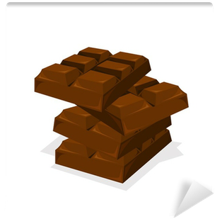 Barra De Chocolate Vetor (400x400), Png Download