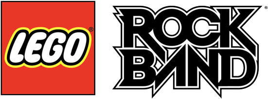 Lego Rockband Logo - Lego Rock Band Logo (570x231), Png Download